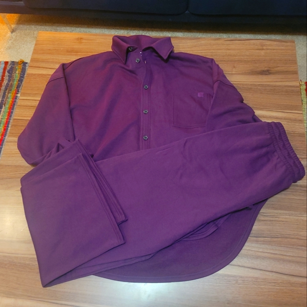 Savage Fenty Cotton Pajama Set. purple Size Med.